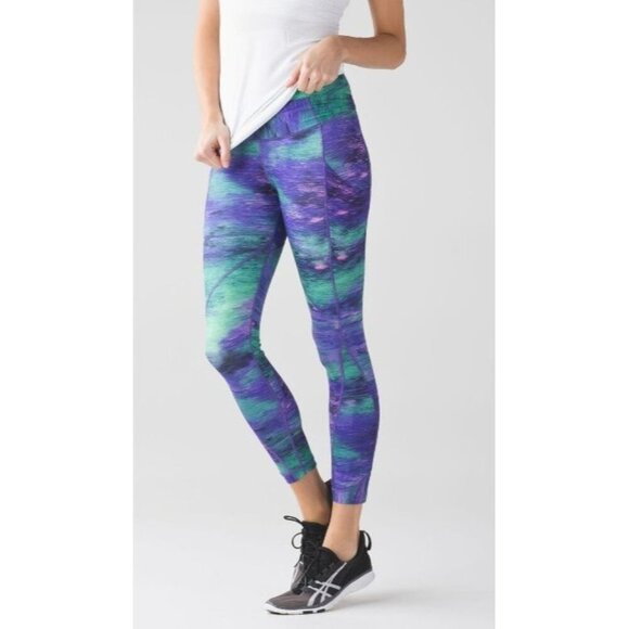 Lululemon Women's Time to Shine Tight Rio Nights Multi Leggings Sz 4 - Picture 1 of 9